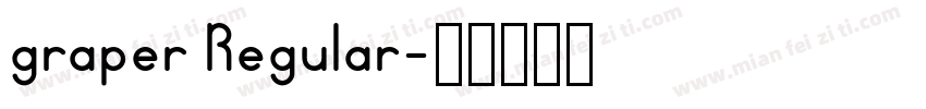 graper Regular字体转换